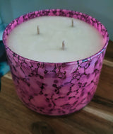 EXTRA LARGE TRIPLE WICK LUXE SOY CANDLE PINK - TUTTI FRUTTI