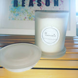 LUXE MEDIUM FROSTED SOY CANDLE - FRESH CITRUS