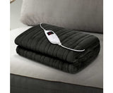 GISELLE ELECTRIC THROW BLANKET - CHARCOAL