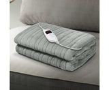 GISELLE ELECTRIC THROW BLANKET - SILVER