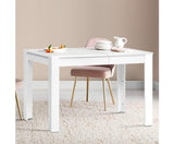 ARTISS WOODEN 4 SEATER DINING TABLE - WHITE