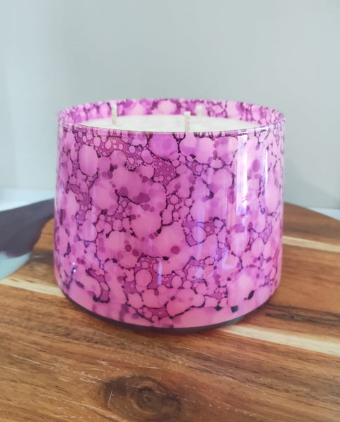EXTRA LARGE TRIPLE WICK LUXE SOY CANDLE PINK - TUTTI FRUTTI
