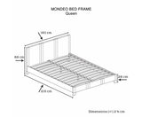 MONDEO PU LEATHER BED - QUEEN