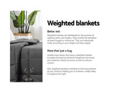 GISELLE 5KG COTTON WEIGHTED BLANKET - GREY
