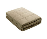 GISELLE 9KG WEIGHTED BLANKET - BROWN