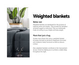 GISELLE PLUSH MINKY 5KG WEIGHTED BLANKET - GREY