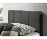 FABRIC QUEEN BED FRAME - CHARCOAL