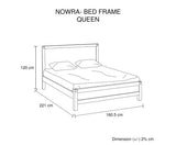 NOWRA BED FRAME - QUEEN
